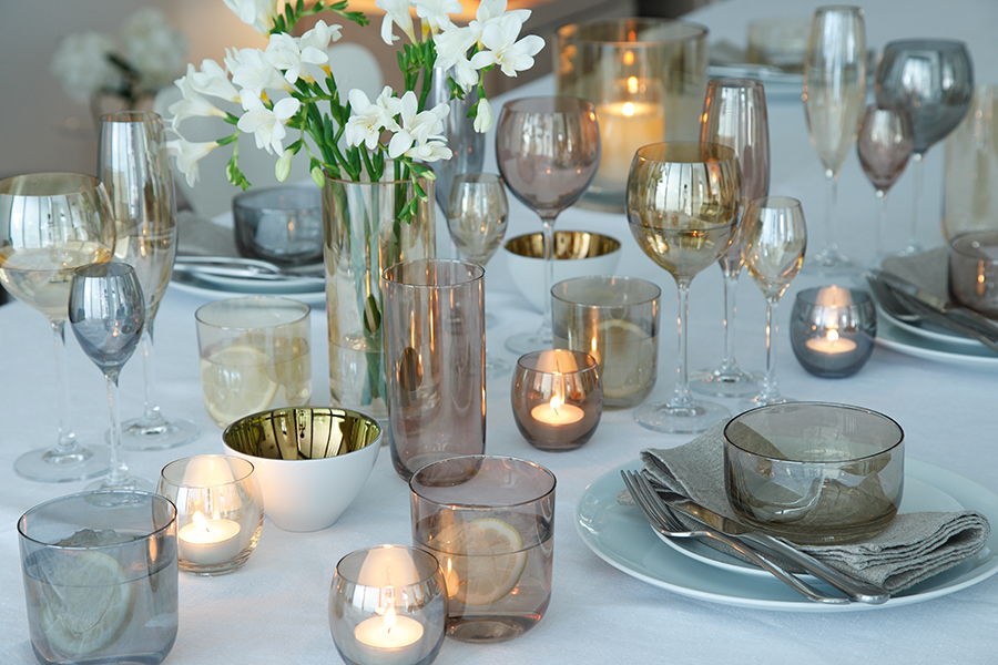 Набор из 4 подсвечников для чайных свечей Polka пастель LSA International G57006294 - Вид №8