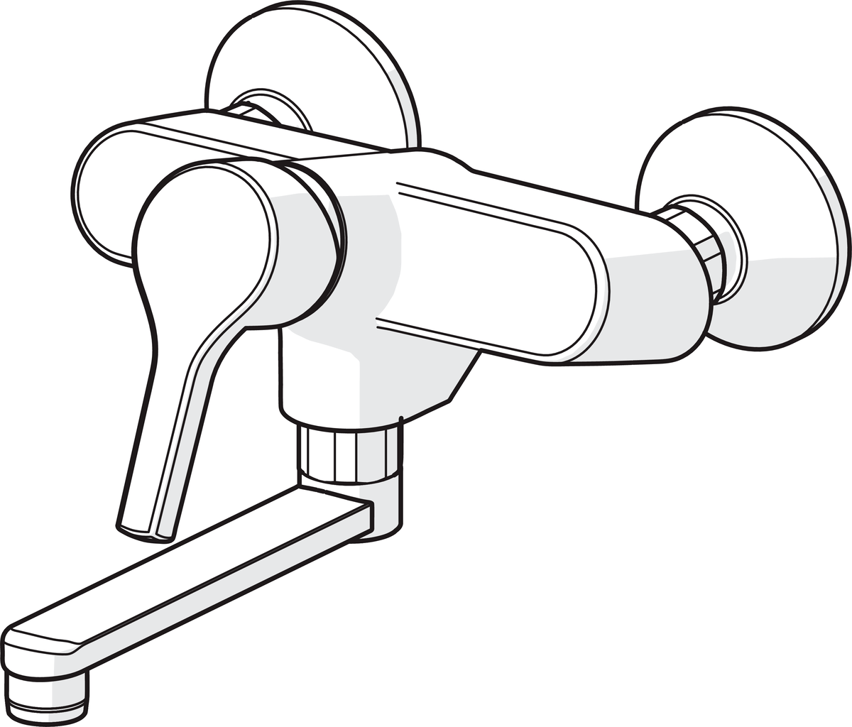 Oras 3915HY Смеситель для умывальника 3915HY Saga Style Хром  - Вид №2