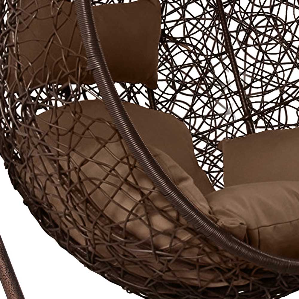 Подвесное кресло коричневое "Алим" Brown AFINA  286090 Бежевый;коричневый  - Вид №3