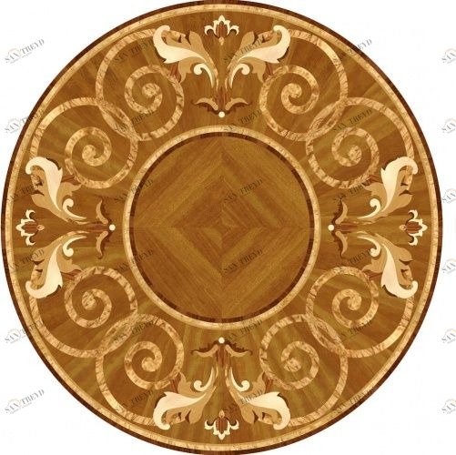 Художественный паркет Da Vinci Розетка 26-049 Дуб Селект (Гладкая) х1000Диаметр мм 260090049