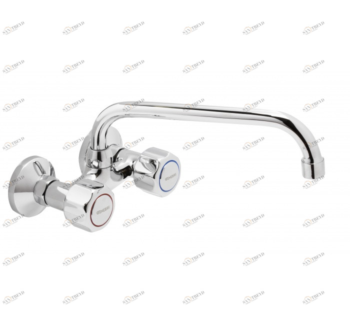 GENEBRE 68190 11 45 66 Смеситель для раковины 15 см, высокая трубка, излив 18 см 