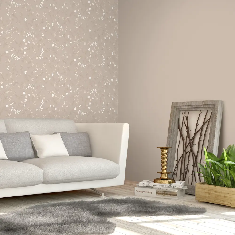 Обои флизелиновые Ateliero Лана 1.06 м бежевые At38109-02 STLM-2173828 - Вид №5