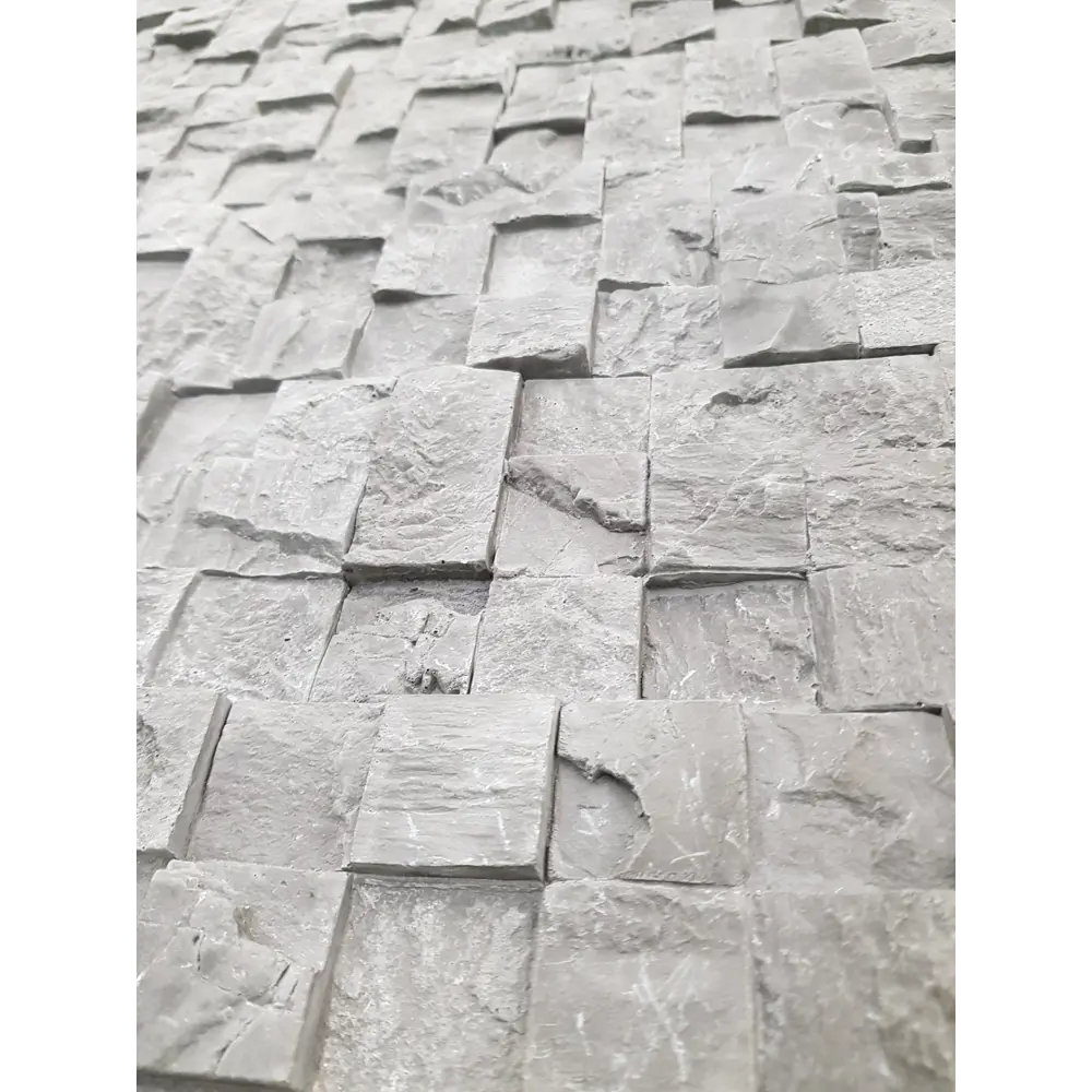 MONTE ALBA Декоративная плитка «Пикс Стоун» белая с текстурой каменной мозаики 82127096 STLM-0019938 - Вид №7