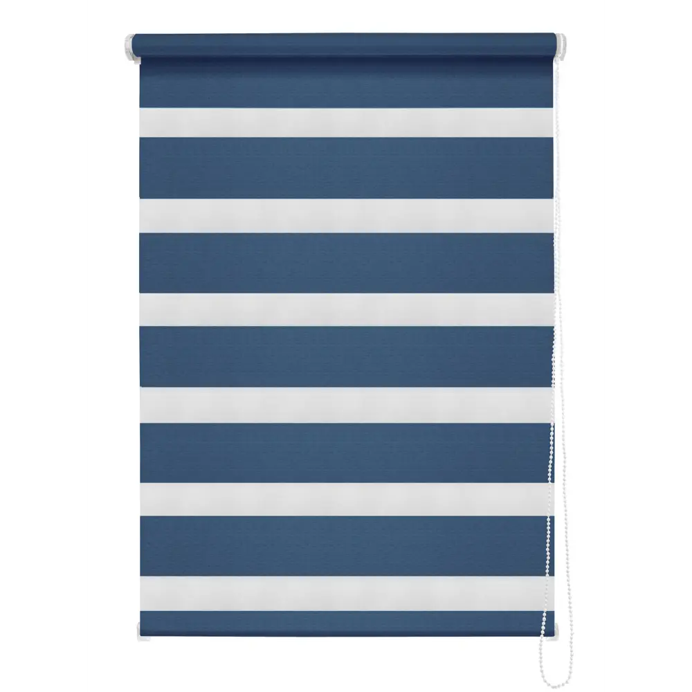 Штора рулонная день-ночь Madrid 40x160 см синяя MIAMOZA Коллекция 2024г STLM-2126796