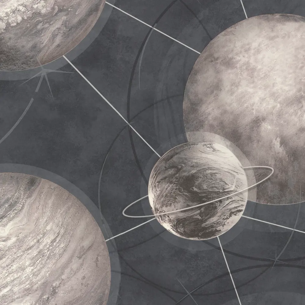 Обои флизелиновые Palitra Home Planets коричневые 1.06 м HC71987-45 86582104 STLM-2187847 - Вид №1