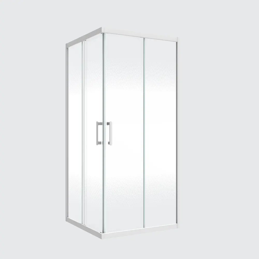 Комплект стекол для душевой ширмы Sensea Easy 80x80 см стекло с шелкографией, цвет профиля на выбор 88103663 STLM-2051898 - Вид №2