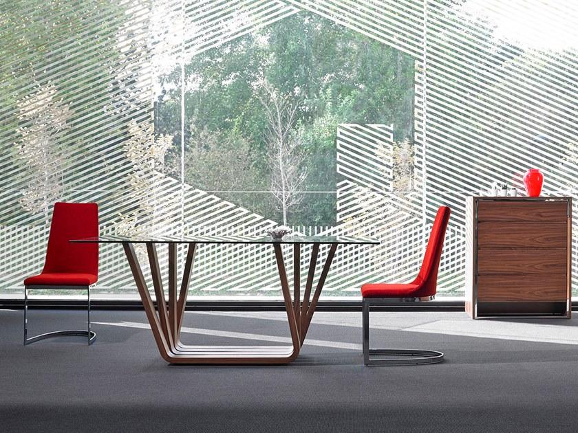 Angel Cerdá Прямоугольный стол для гостиной из дерева и стекла Nature life 1068 Angel Cerda - Вид №2