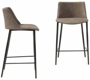 Tonin Casa Кожаный табурет с подставкой для ног Agata T7292