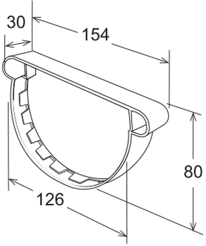 First Corporation Заголовок для желоба First plast Tn125r - Вид №1
