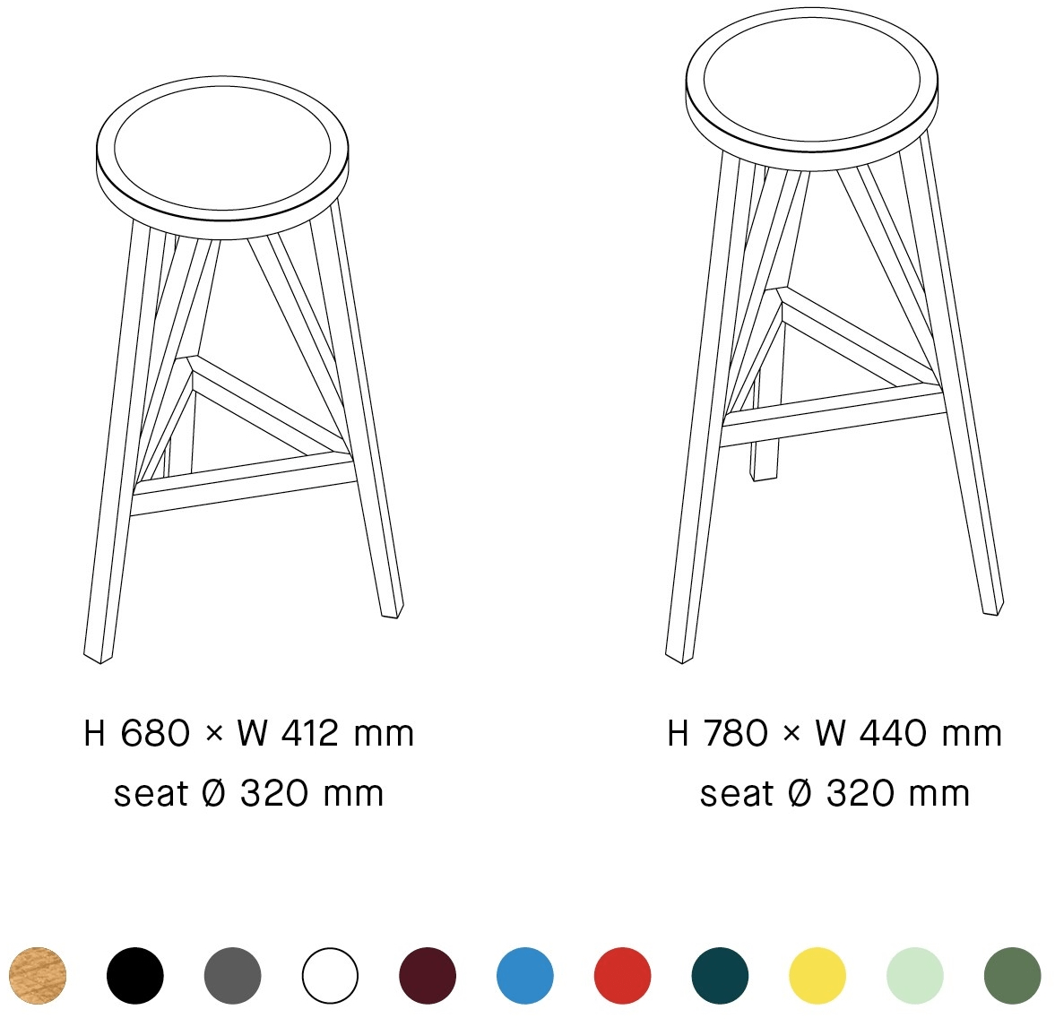 LOEHR Высокий деревянный табурет с подставкой для ног Faber sun-id-1504619 - Вид №3