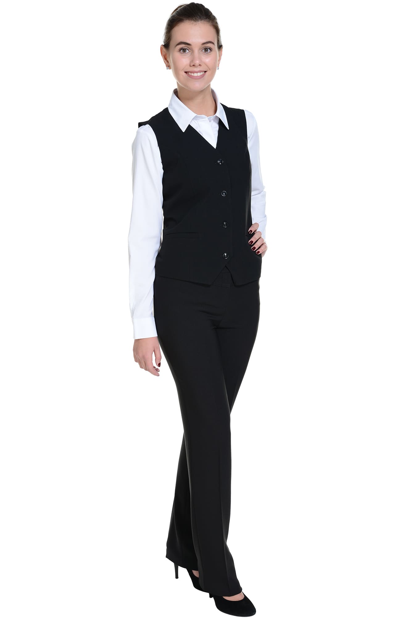 62876 Жилет  женский BLACK El-Risto  Одежда для официантов  размер 52  - Вид №9