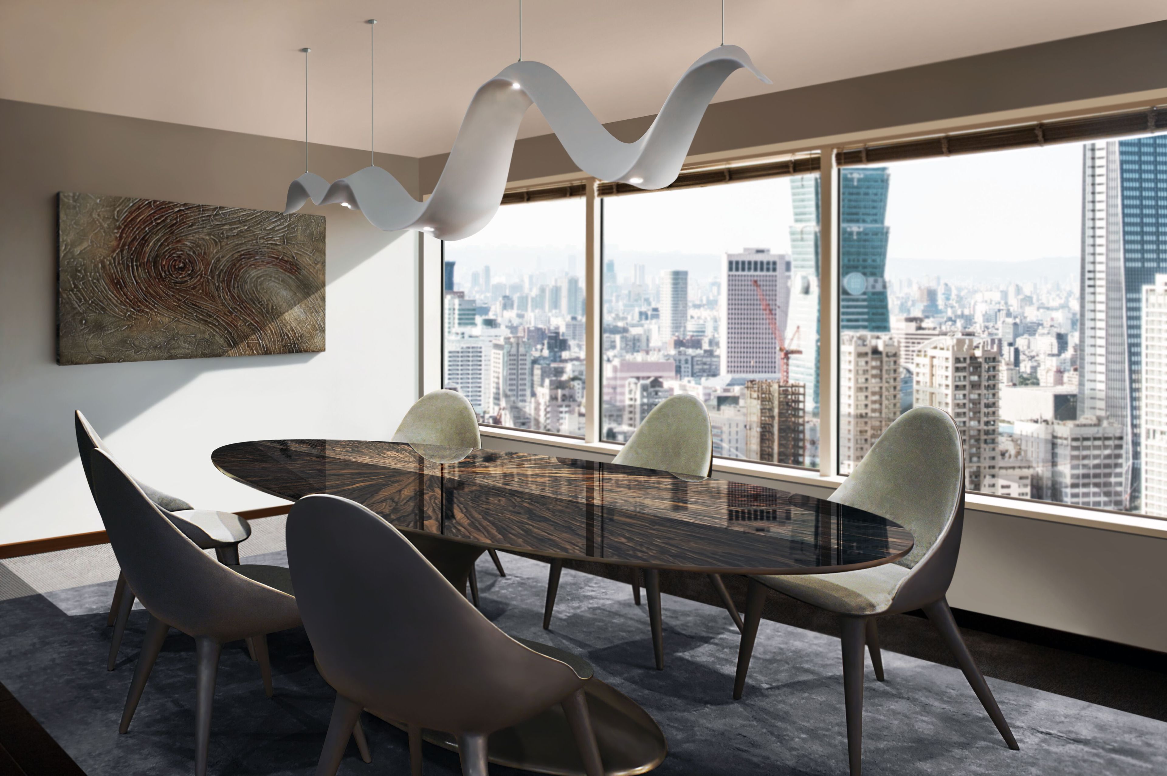 Бархатный мягкий стул GANSK MÓNACO ARCH-00016694 - Вид №5