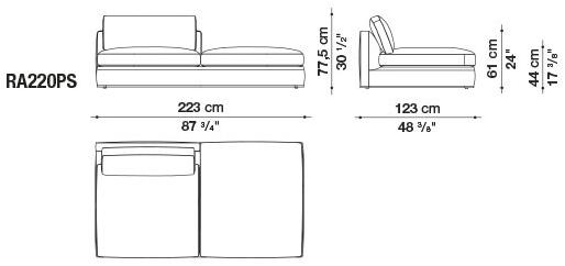 B&B Italia Диван из ткани Richard sun-id-1429934 - Вид №65