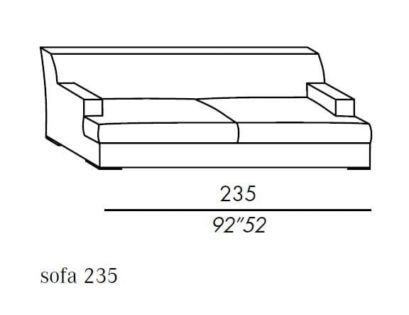 Съемный диван из ткани Meridiani Джеймс ARCH-00017564 - Вид №3