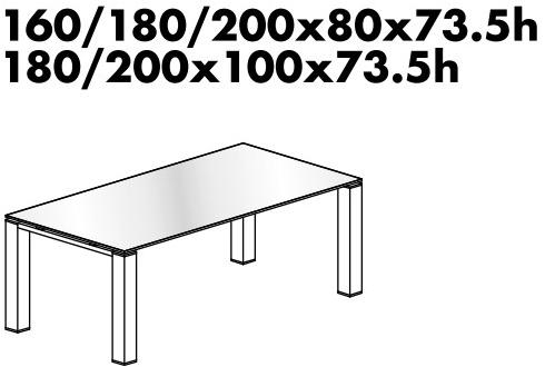 Bralco Акриловый стол с системой управления кабелями Jet evo sun-id-1393331 - Вид №3