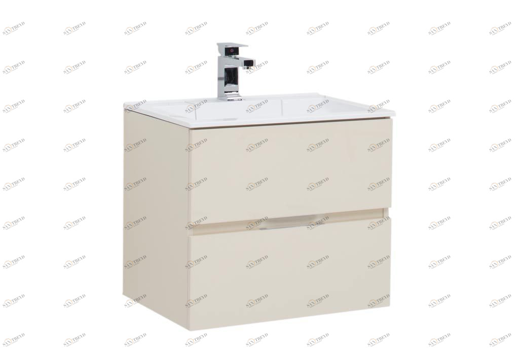Тумба с раковиной Aquanet Алвита 60 бежевый 0018397500181907