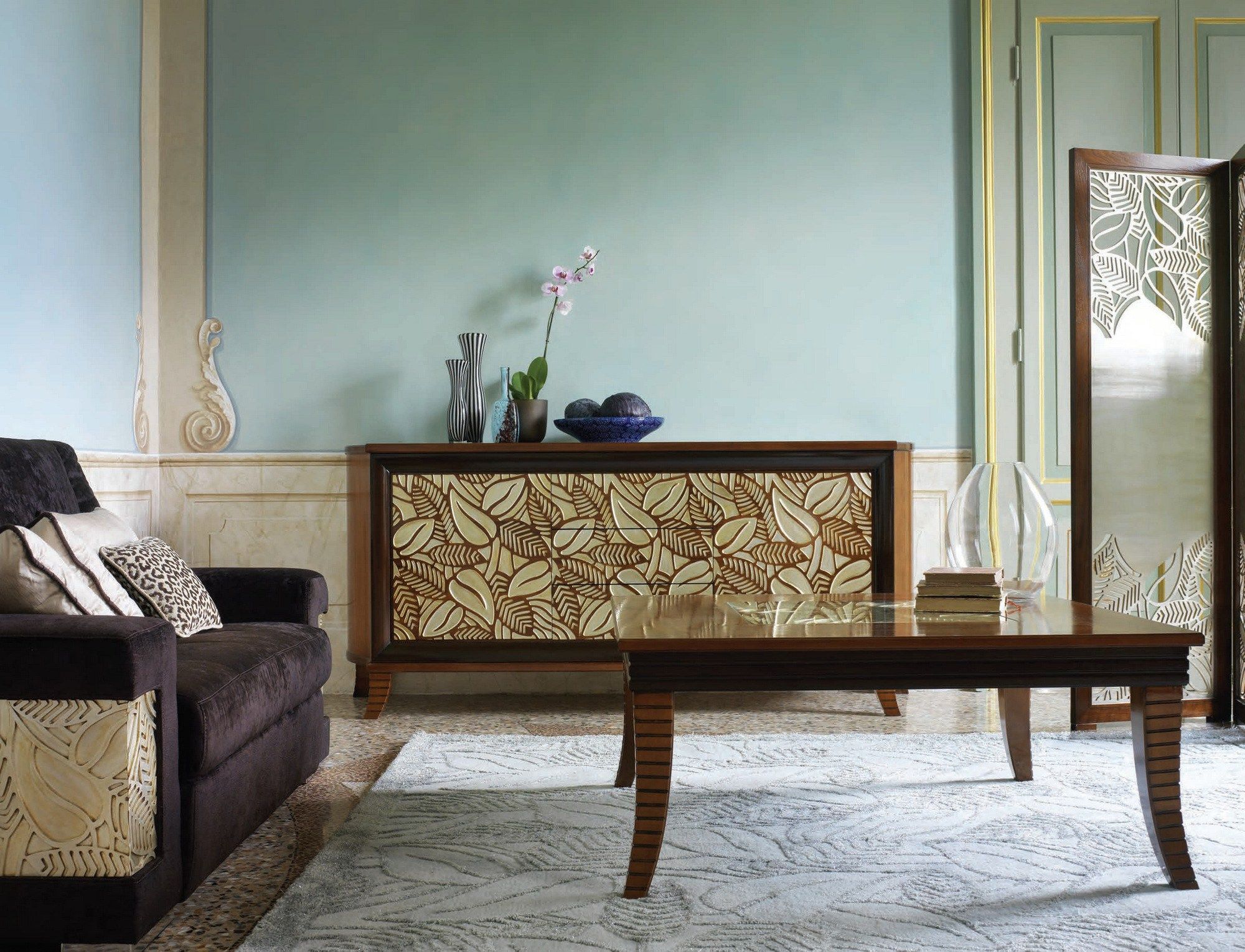 Деревянный квадратный журнальный столик Cantiero GRAND ÉTOILE ARCH-00138785 - Вид №1