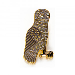 1086581 Значок эмалированный №41 Сова
