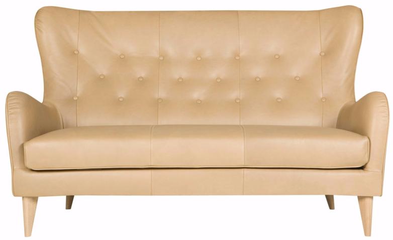 Sits Стеганый 2-местный кожаный диван с высокой спинкой Pola sun-id-1457470 - Вид №1