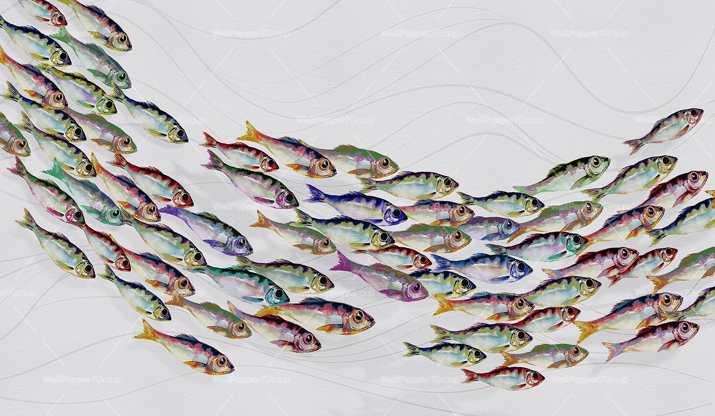 Обои из натурального ПВХ, экологически чистые, моющиеся WallPepper STREAM DREAM ARCH-00095409