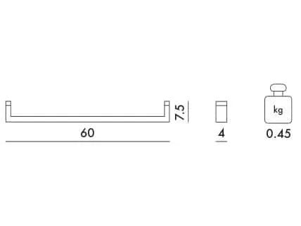 Держатель для полотенец из ПММА Kartell Kartell by Laufen ARCH-00029982 - Вид №117