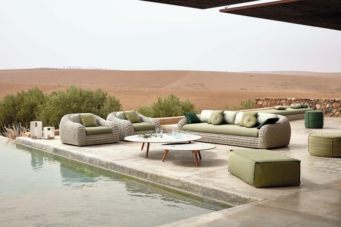 MNST990 Журнальные столики teak nero ⌀148см Manutti Torsa - Вид №3