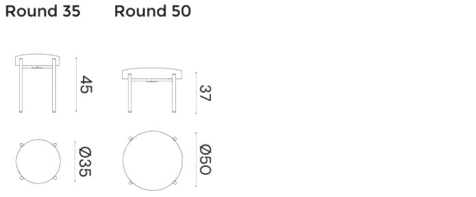 Круглый пуф из ткани Ex.T Rest ARCH-00045145 - Вид №4