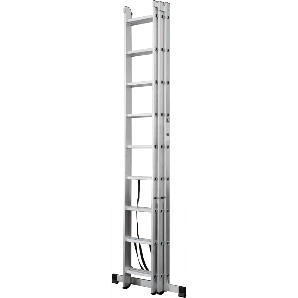 Лестница раскладная выдвижная 3-секционная Standers до 4.76 м 8 ступеней STLM-2063845 - Вид №3
