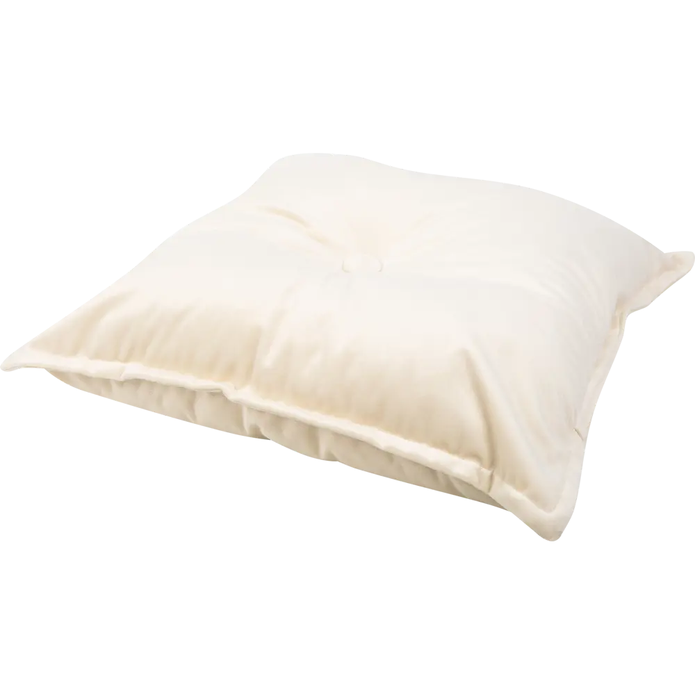 Подушка Бархат 43х43 см кремовая LINEN WAY STLM-2144976 - Вид №1