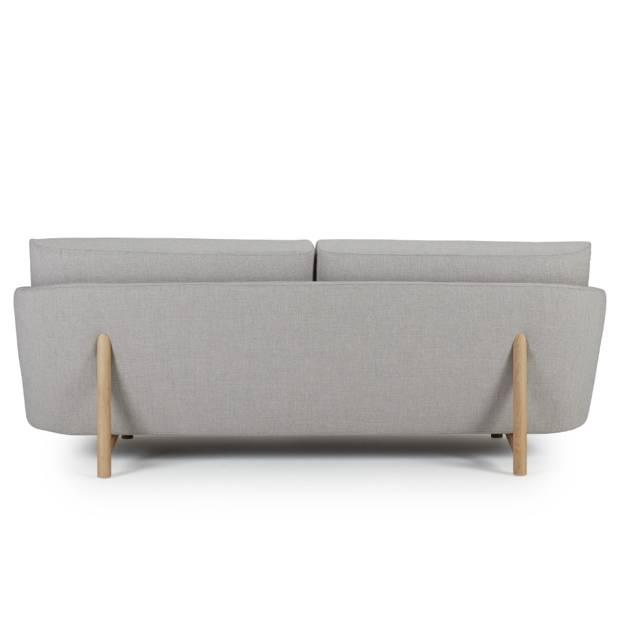 Диван трехместный Tved с ножками из дуба, светло-серый Kragelund 29003202163 - Вид №3