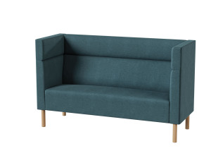 2-местный тканевый диван с огнестойкой обивкой