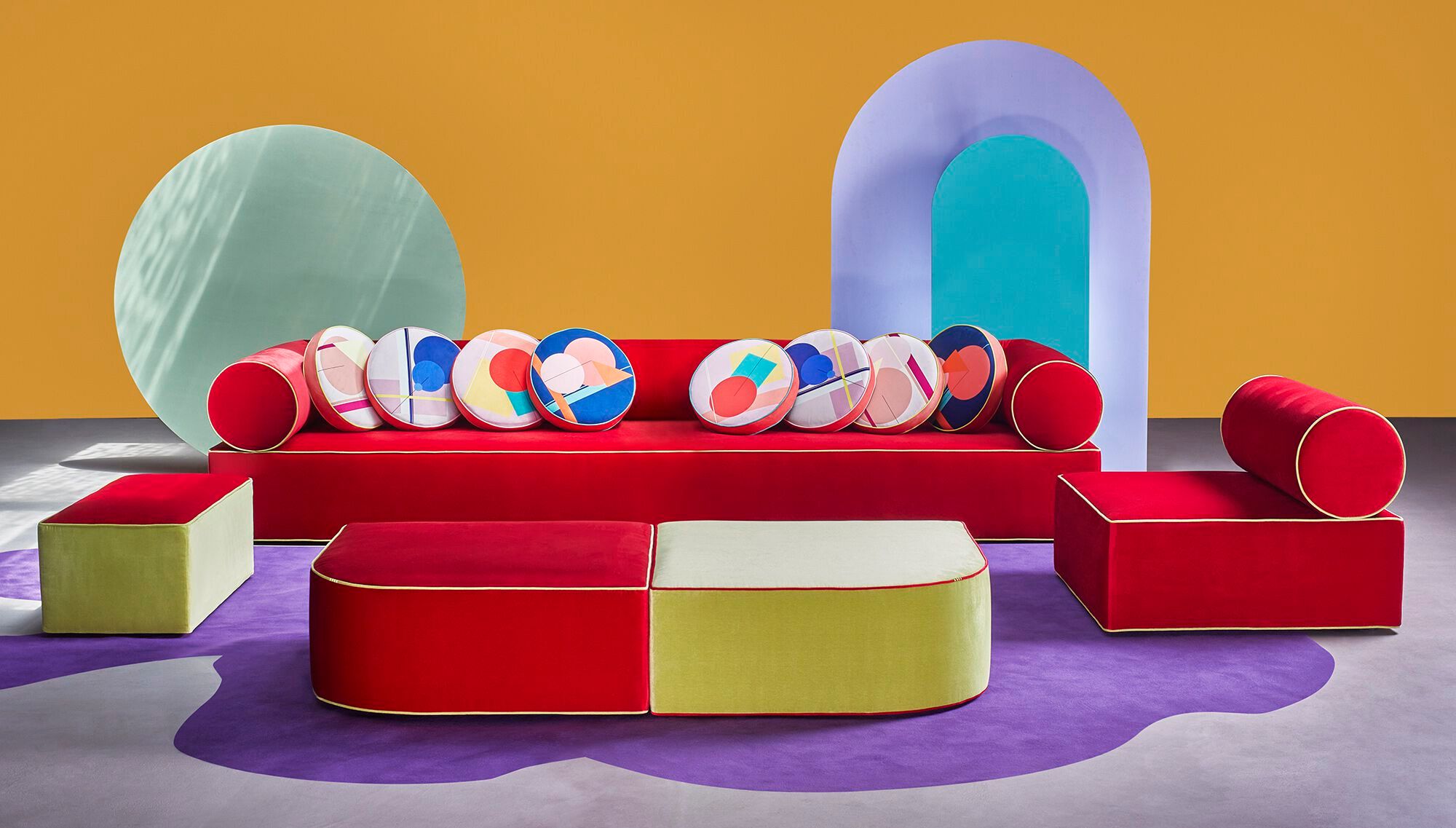 Ткань пуф Paolo Nesi Graphius ARCH-00037432 - Вид №3