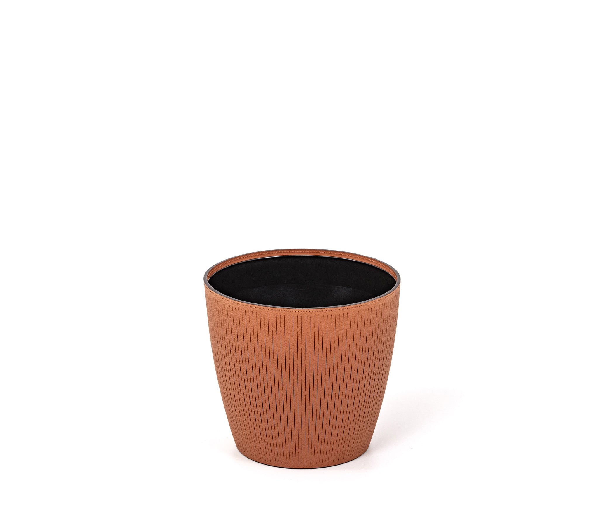 Ваза Silvy - Ø 25XH23 см/регенерированная зерненая кожа_белый Pinetti 00.2062.083.000