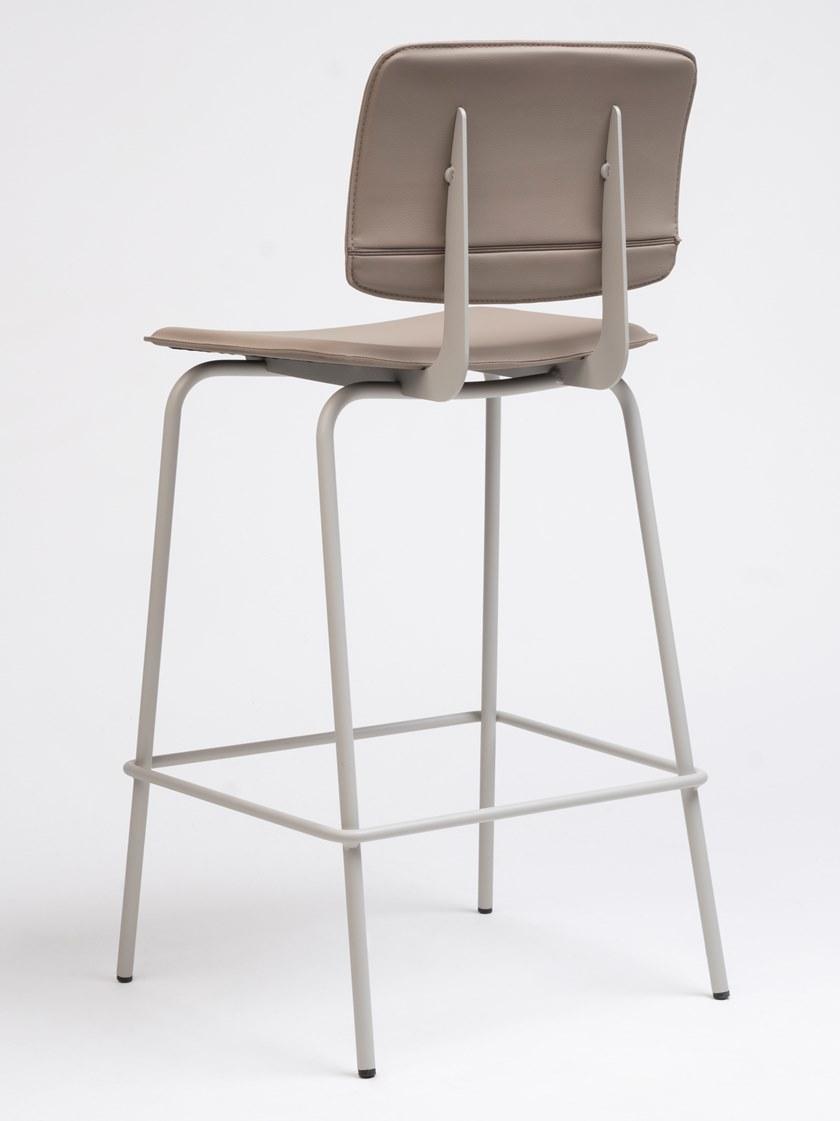 ONDARRETA Высокий кожаный табурет со спинкой Don sun-id-1437675 - Вид №4