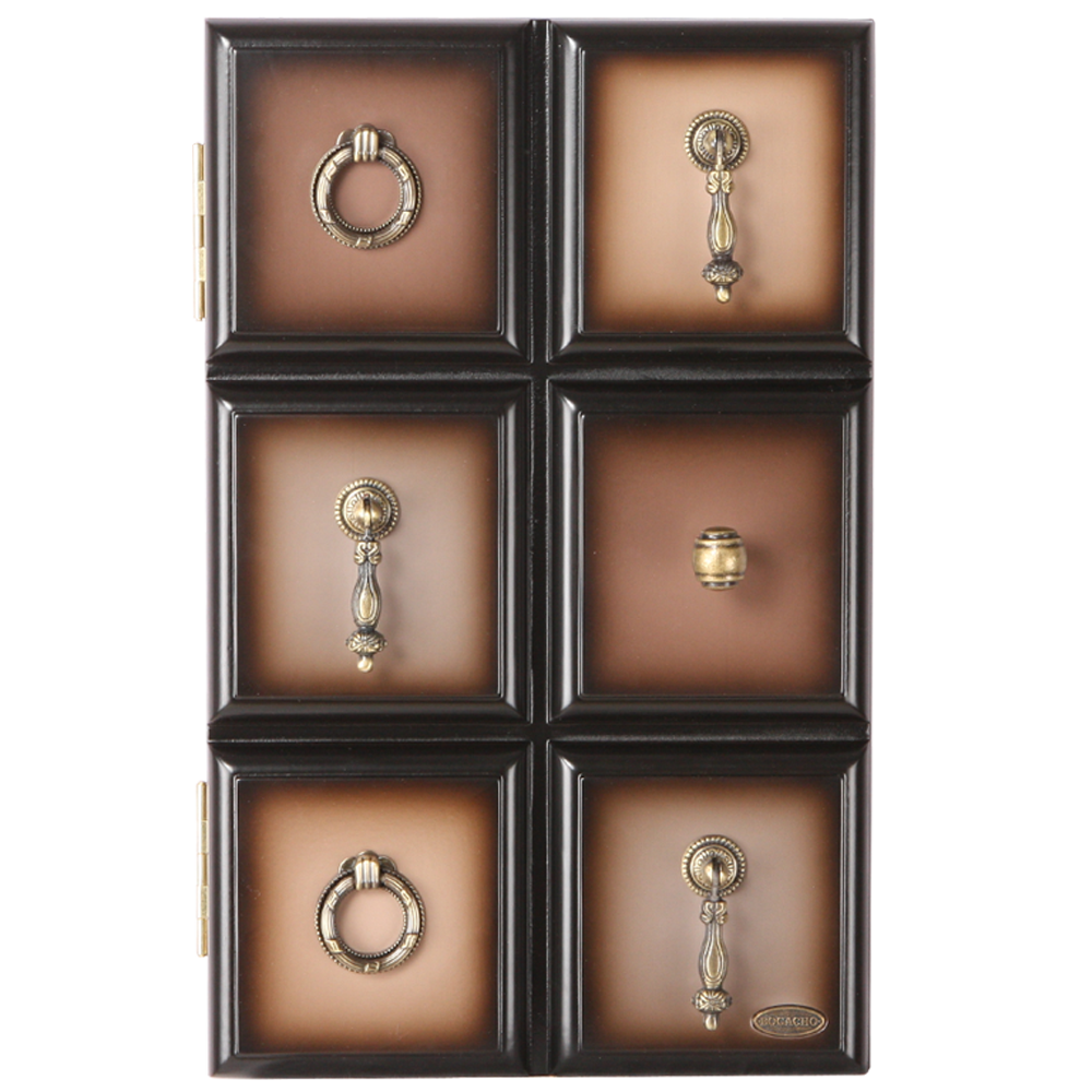 71176 Полка - ключница Пандора Орех Оберджин Шоколад BOGACHO 4627139509295 - Вид №1