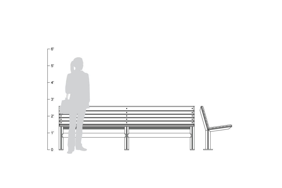 FSRT35 Скамейка рыцаря  Forms-surfaces  - Вид №26