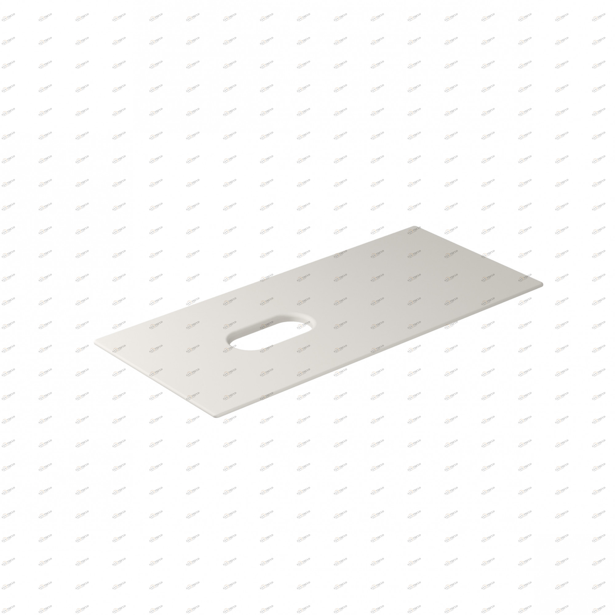 Керамическая полка с отверстием SX-DX 101x46 Бежевый 2053SA GALASSIA Tabulae 