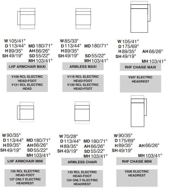 Rossini Sofas Кожаный диван-кресло с шезлонгом Ermes sun-id-1504736 - Вид №4