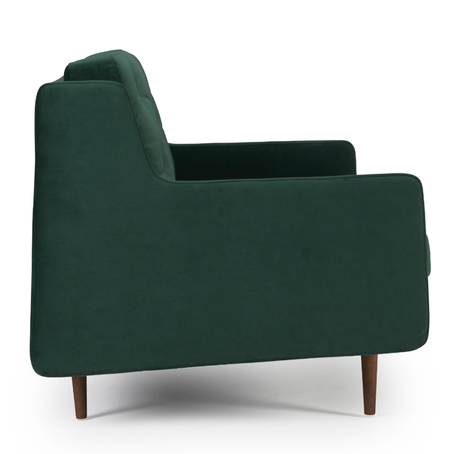 Диван двухместный Holme с ножками из дуба/ореха, темно-зеленый Kragelund 28102208603 - Вид №4