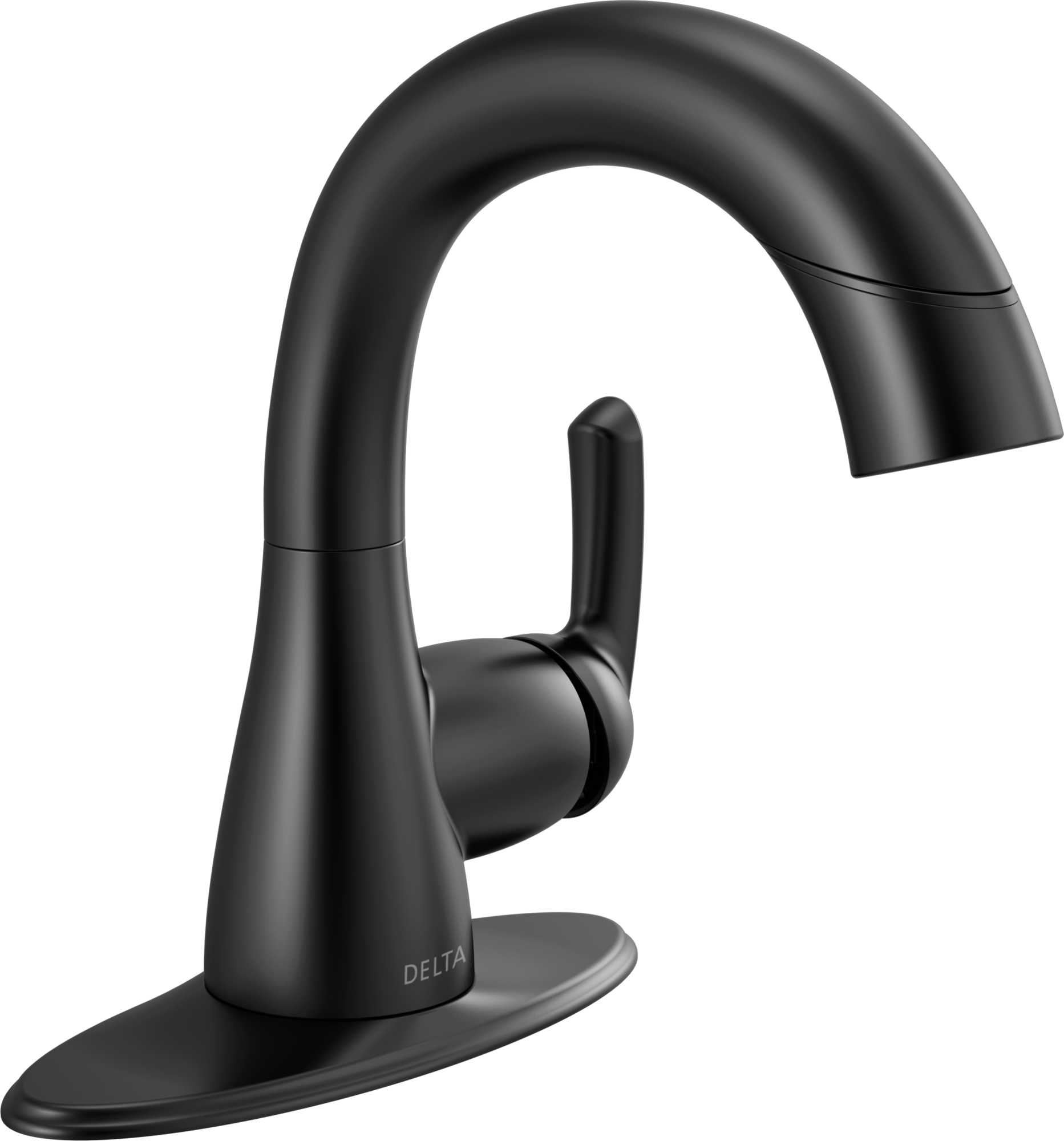 15765LF-BLPD Выдвижной смеситель для ванной комнаты с одной ручкой Delta Faucet Broadmoor Матовый черный  - Вид №3