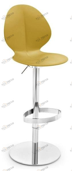 Calligaris Табурет из полипропилена, регулируемый по высоте, со спинкой Basil Cs/1356