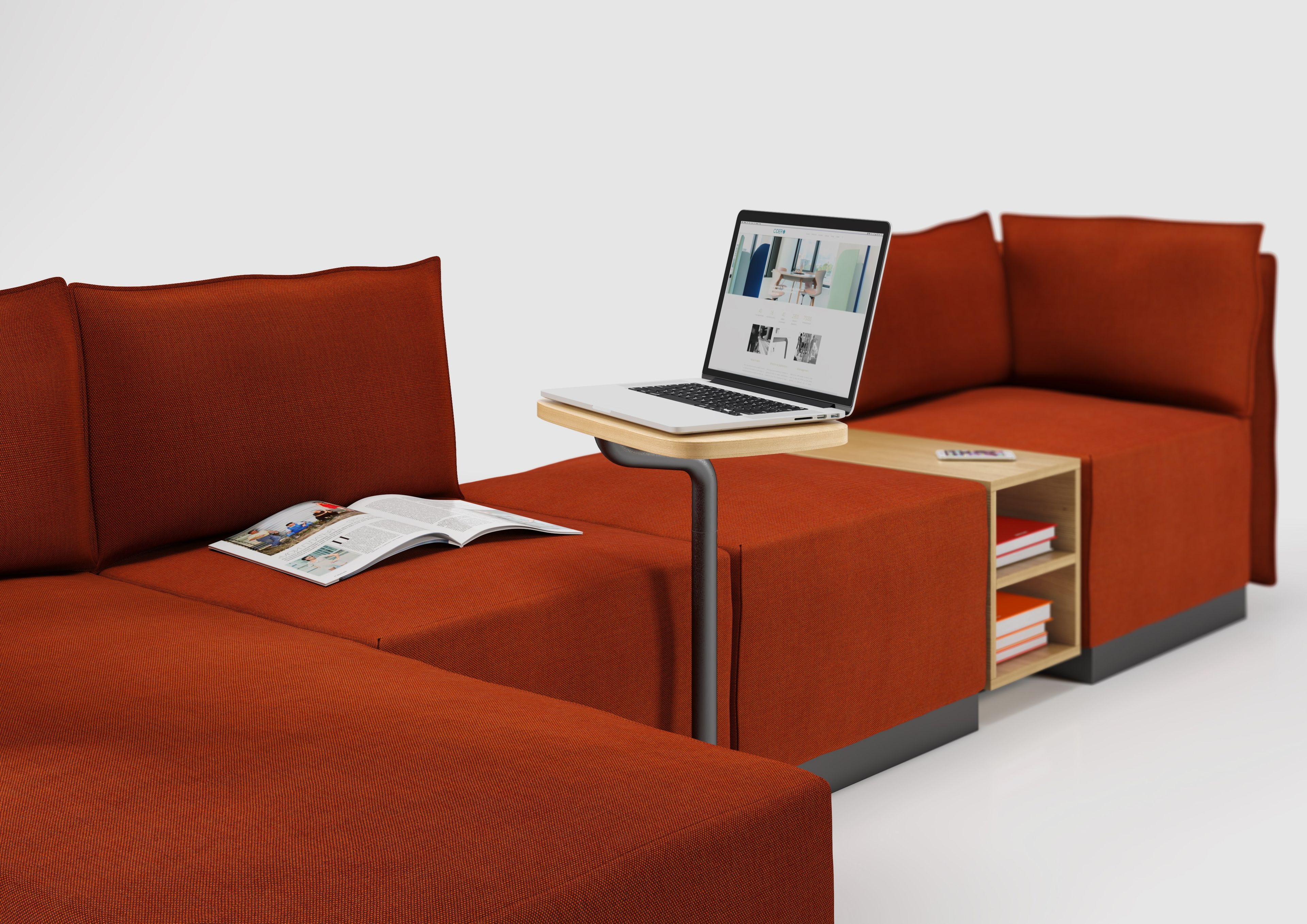 Тканевый диван с журнальной стойкой Cider Edition макет ARCH-00072741 - Вид №1