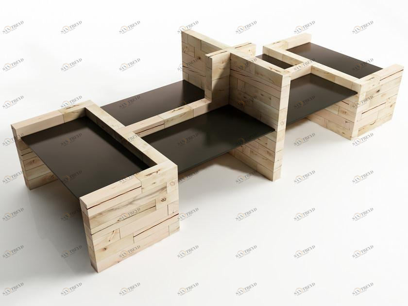 CRAFTWAND Отдельностоящая модульная офисная перегородка из бука Craftwand® sun-id-1438237