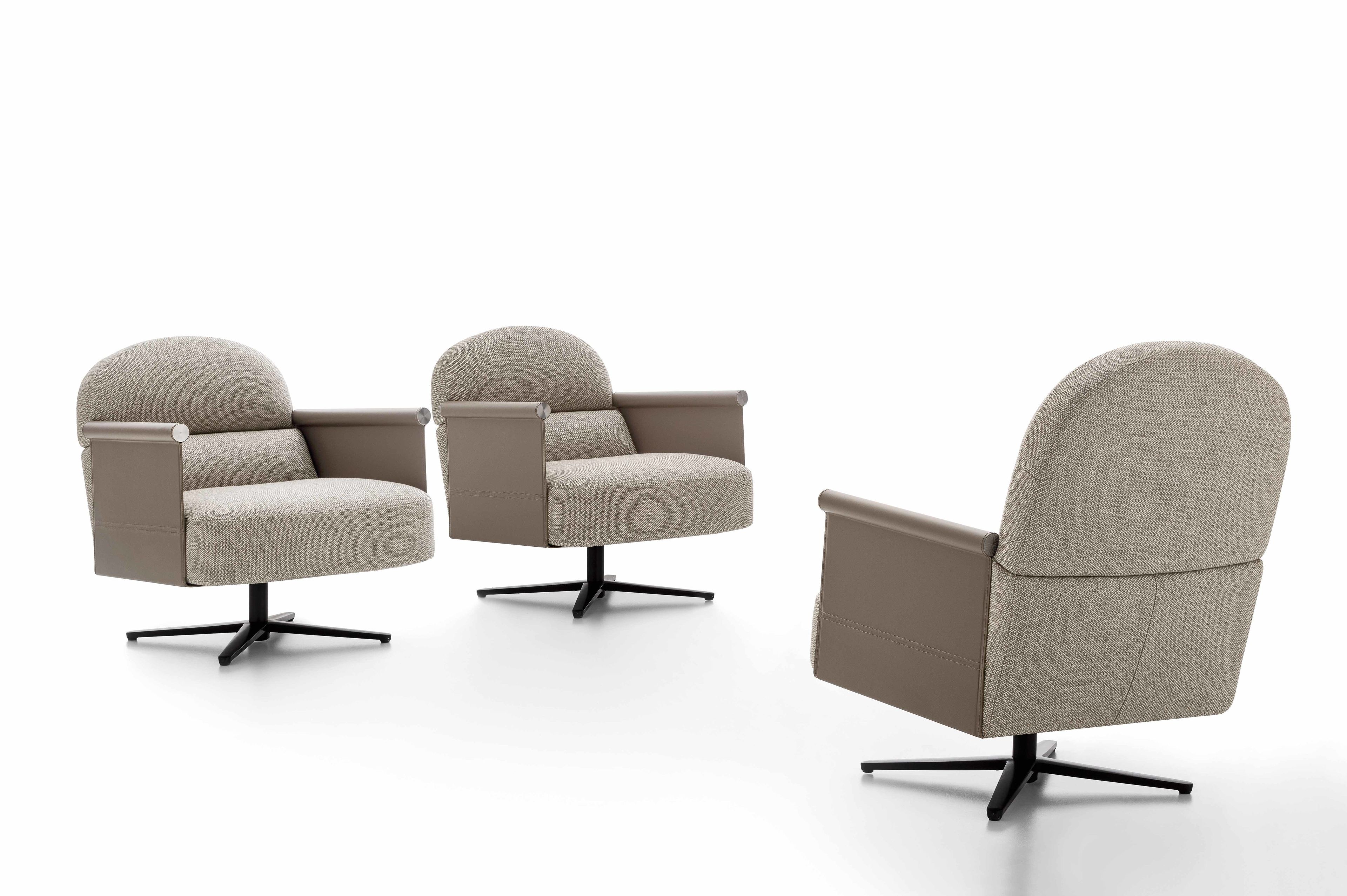 Тканевое вращающееся кресло с подлокотниками Ditre Italia BEYL ARCH-00029743 - Вид №4