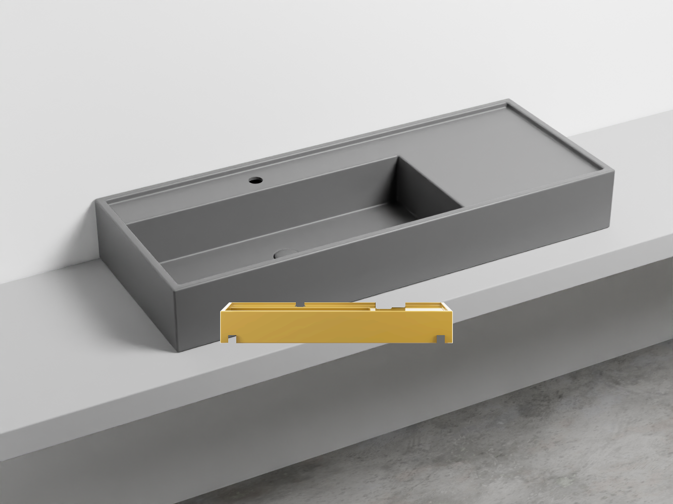 PNLA115-AM Керамическая раковина на одно отверстие 115 cielo Plinio Ceramica Cielo