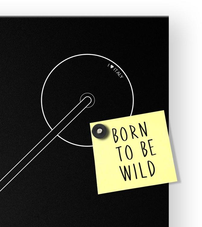 Designobject.it Часы из листового металла / шифер  It6632  - Вид №5