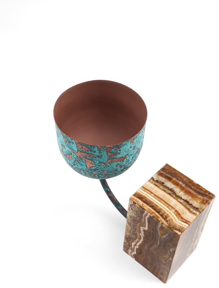 JCP UNIVERSE Медная ваза и мраморное основание sun-id-1422962 - Вид №9