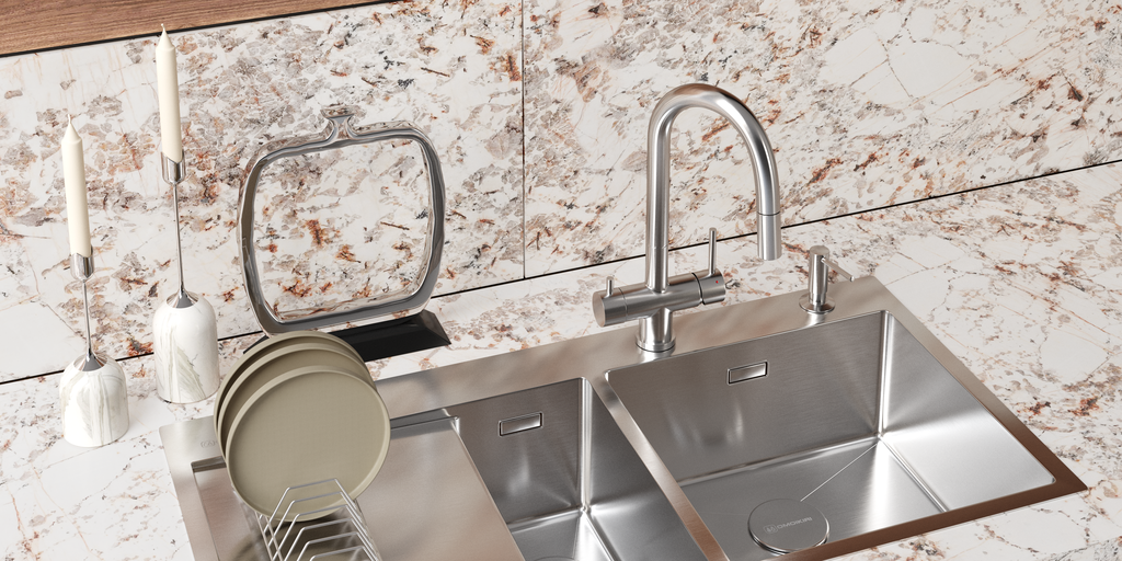 Кухонная мойка Akisame 100-2 IN-L OMOIKIRI 4973544 - Вид №2