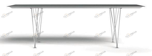 BD Barcelona Design Прямоугольный обеденный стол из алюминия Extrusions sun-id-1351455