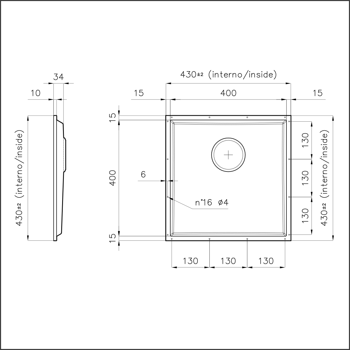 5554046 Раковина Phantom Base Gun Metal - 5554046 Fosterspa  - Вид №1